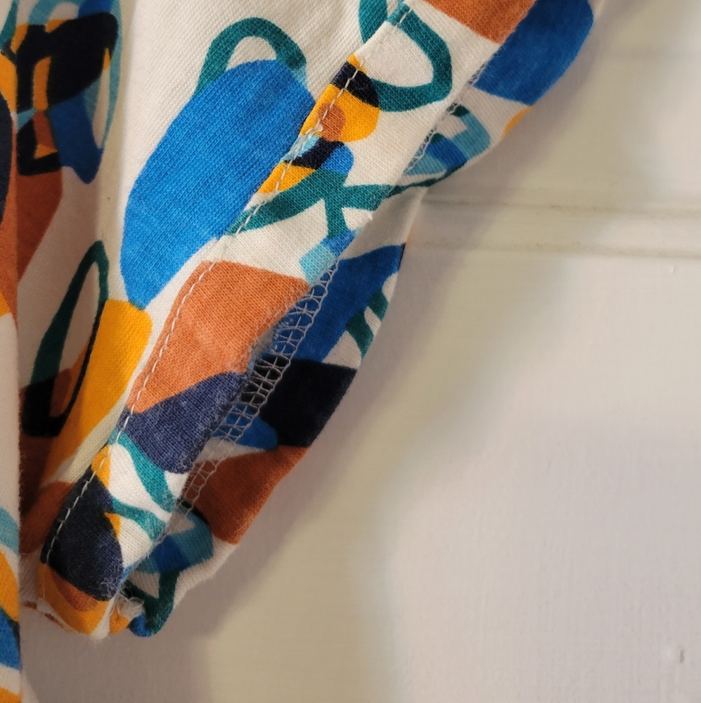Weird Fish Colorful Abstract Print Women's Top - Picture 3 of 4
